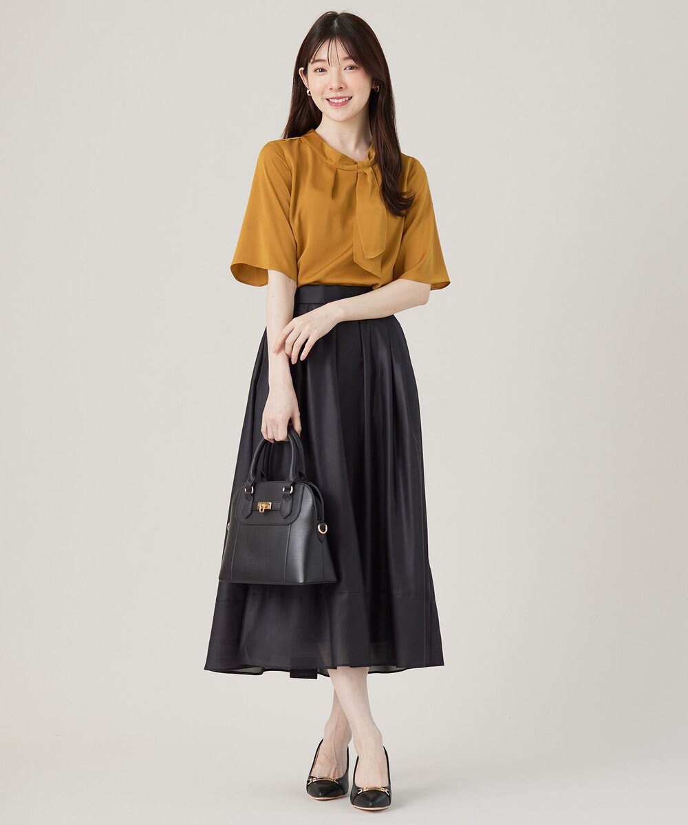 ANY SIS L 【洗える】トロミサテンボウ ブラウス 