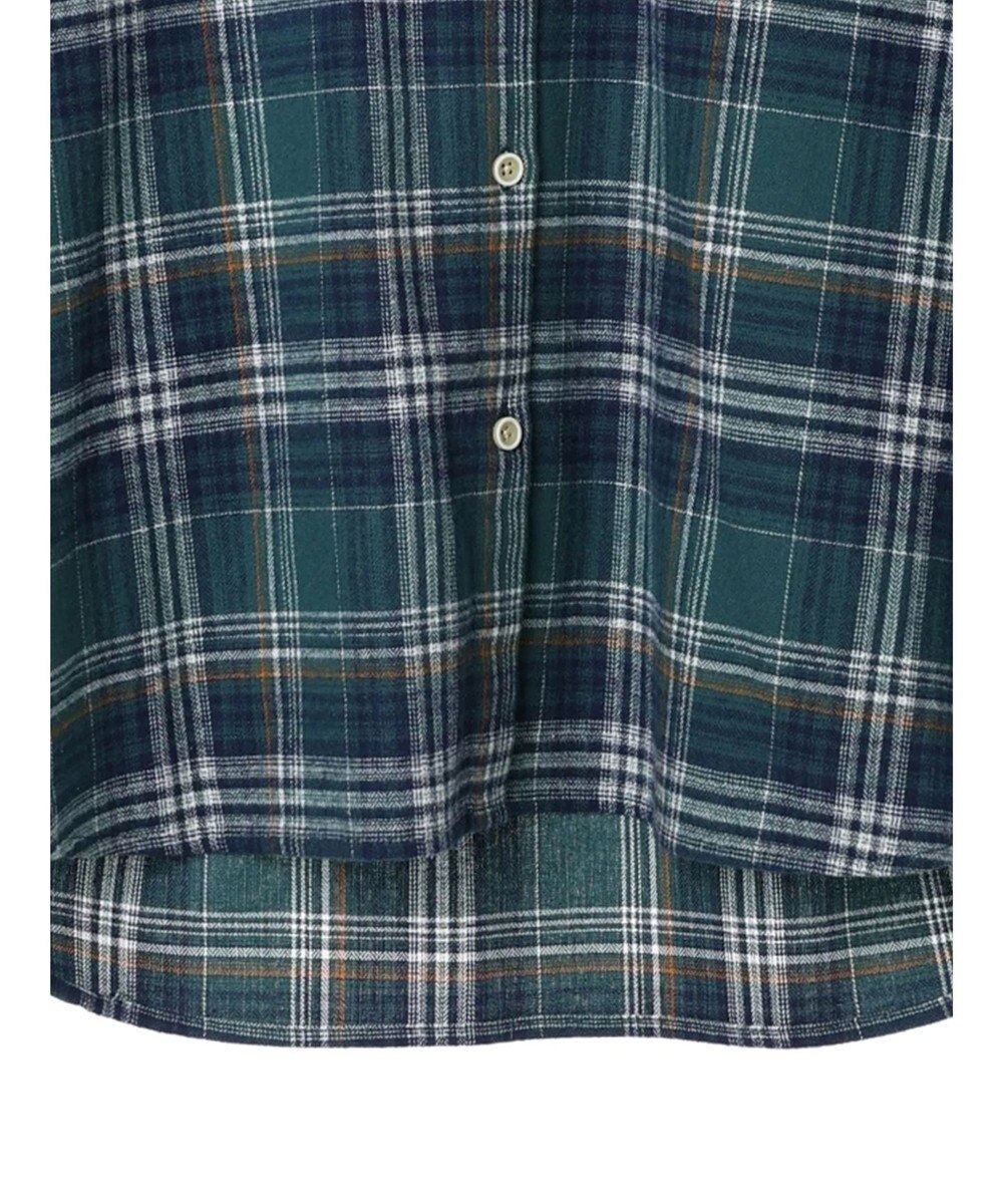 CRAFT STANDARD BOUTIQUE チェックバンドカラーサークルブラウス 