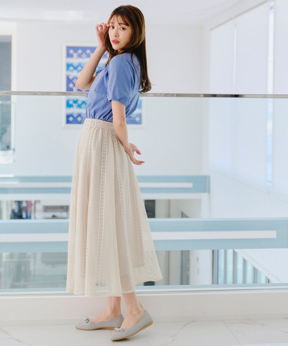 Tiaclasse ラインレーススカート 