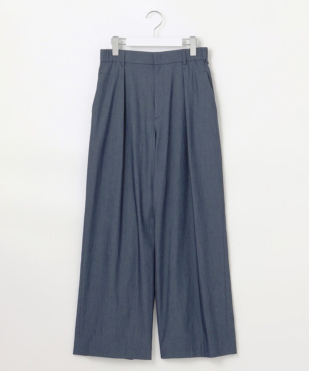 自由区 L 【セットアップ対応・洗える】ドレープツイルワイド パンツ 