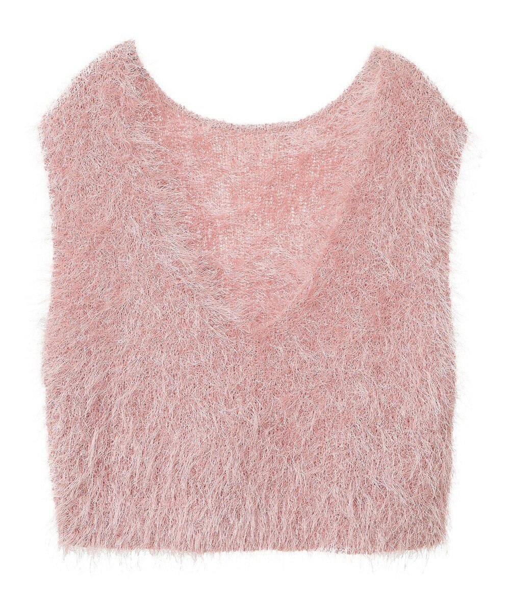 AMERICAN HOLIC 選べる丈２サイズ前後２ｗａｙシャギーベスト 