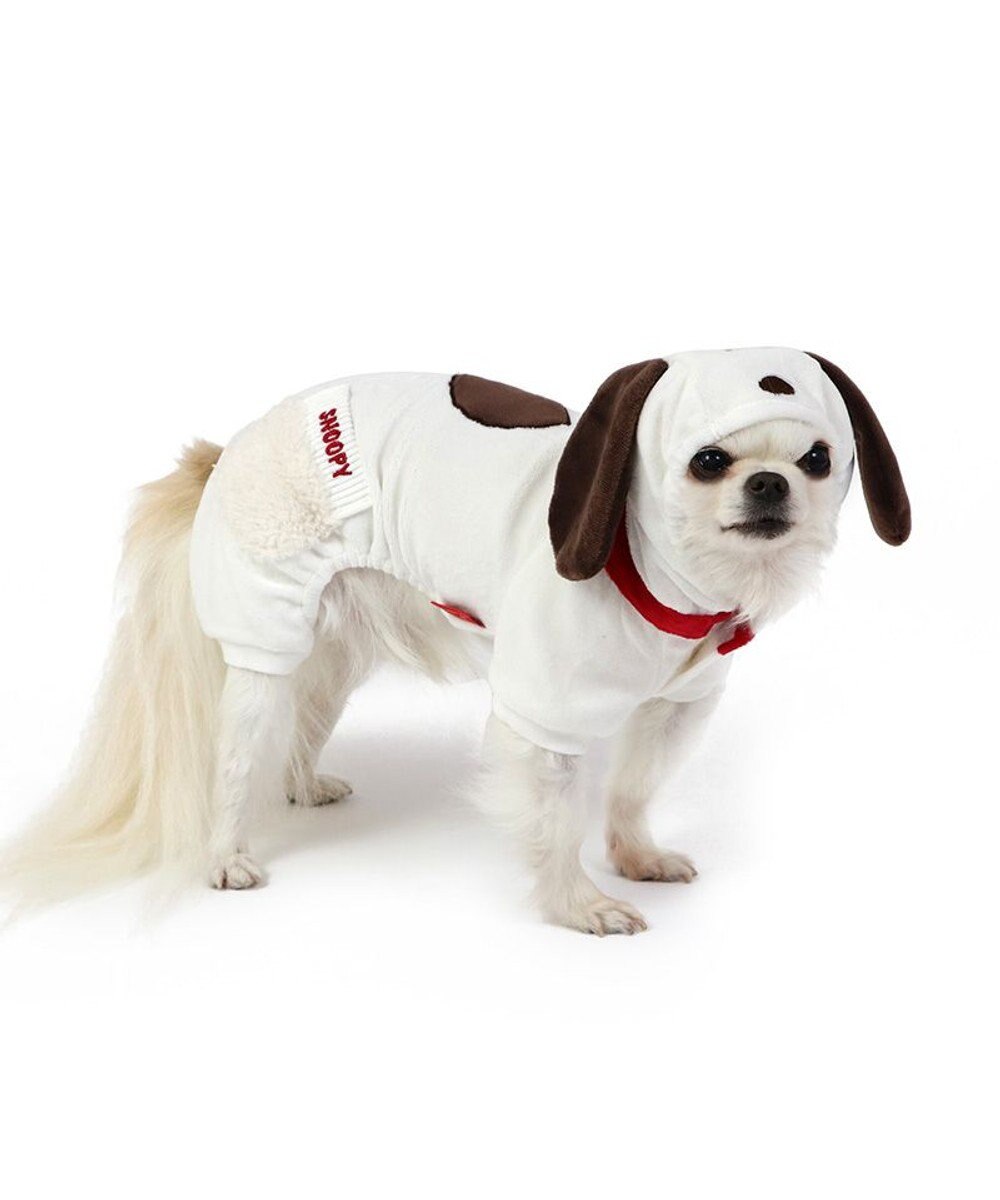 PET PARADISE スヌーピー なりきり ベロア ロンパース 【小型犬】 