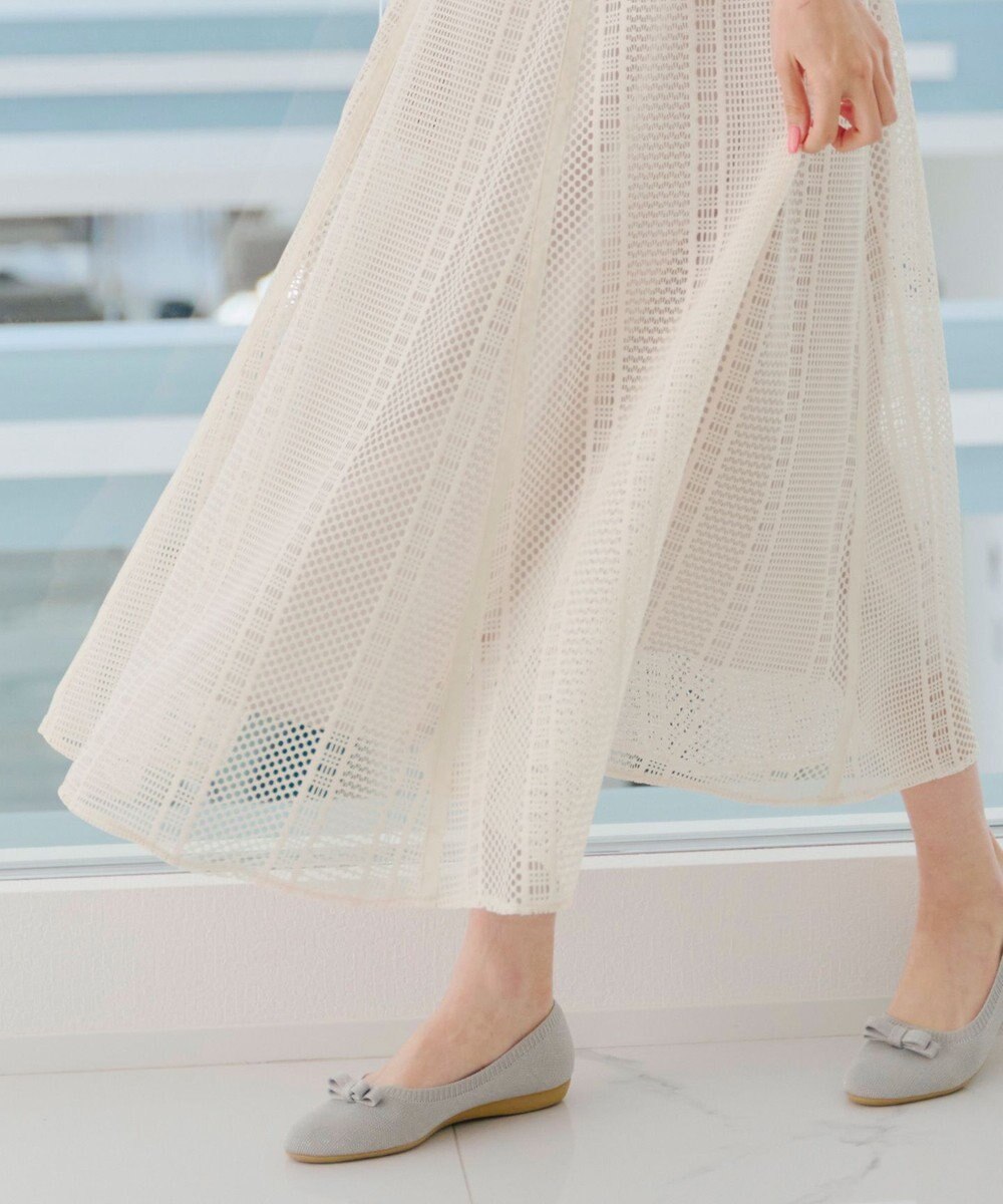 Tiaclasse ラインレーススカート 