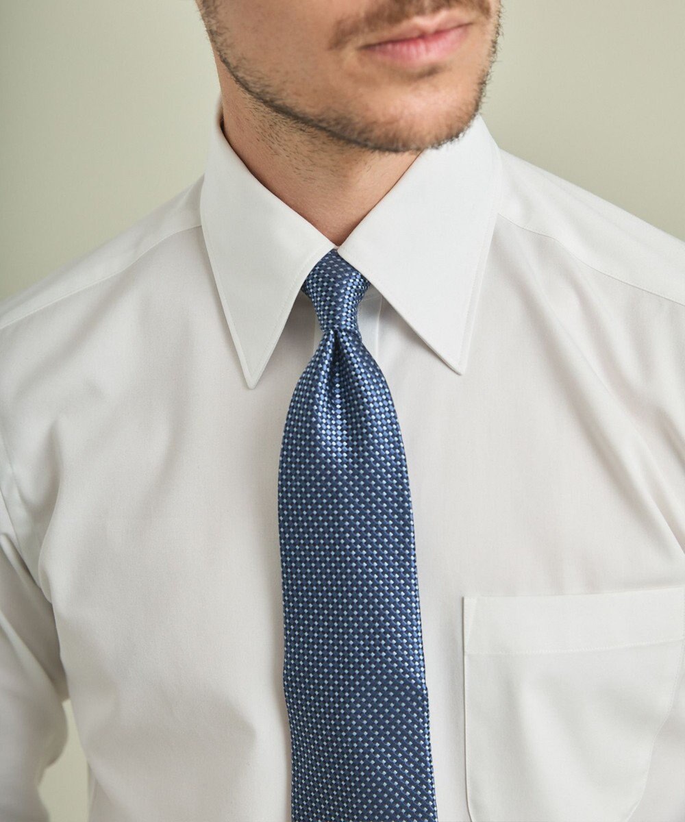 GOTAIRIKU 【形態安定/コンバーチブルカフス仕様】PREMIUMPLEATS_レギュラーカラー 通年ドレスシャツ 