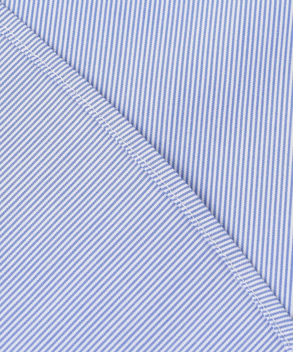 23区 L 【洗える】コットンポプリン スタンドカラー ブラウス 