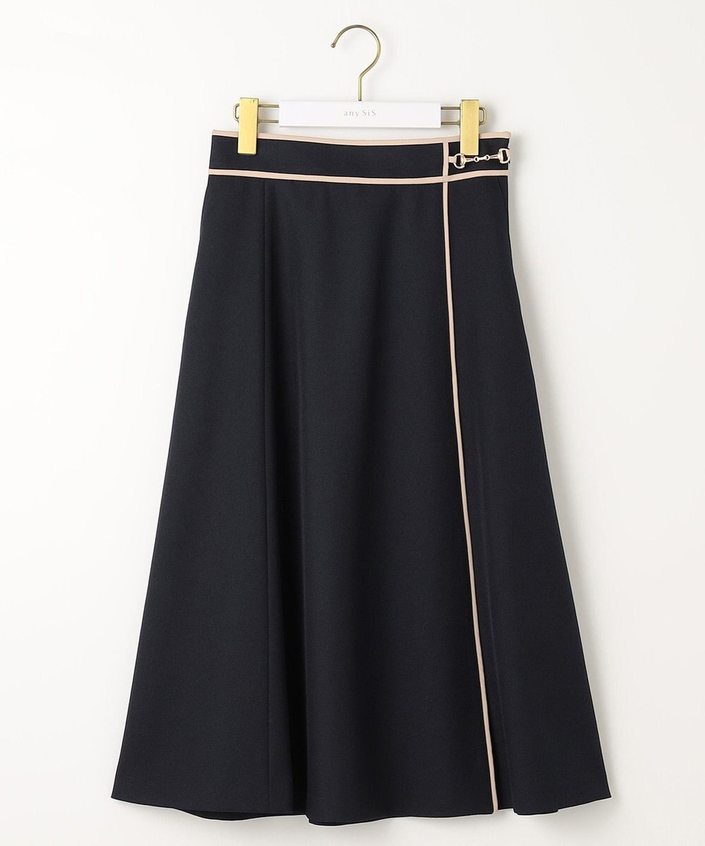 ANY SIS 【洗える】ビットポイントフレア スカート 
