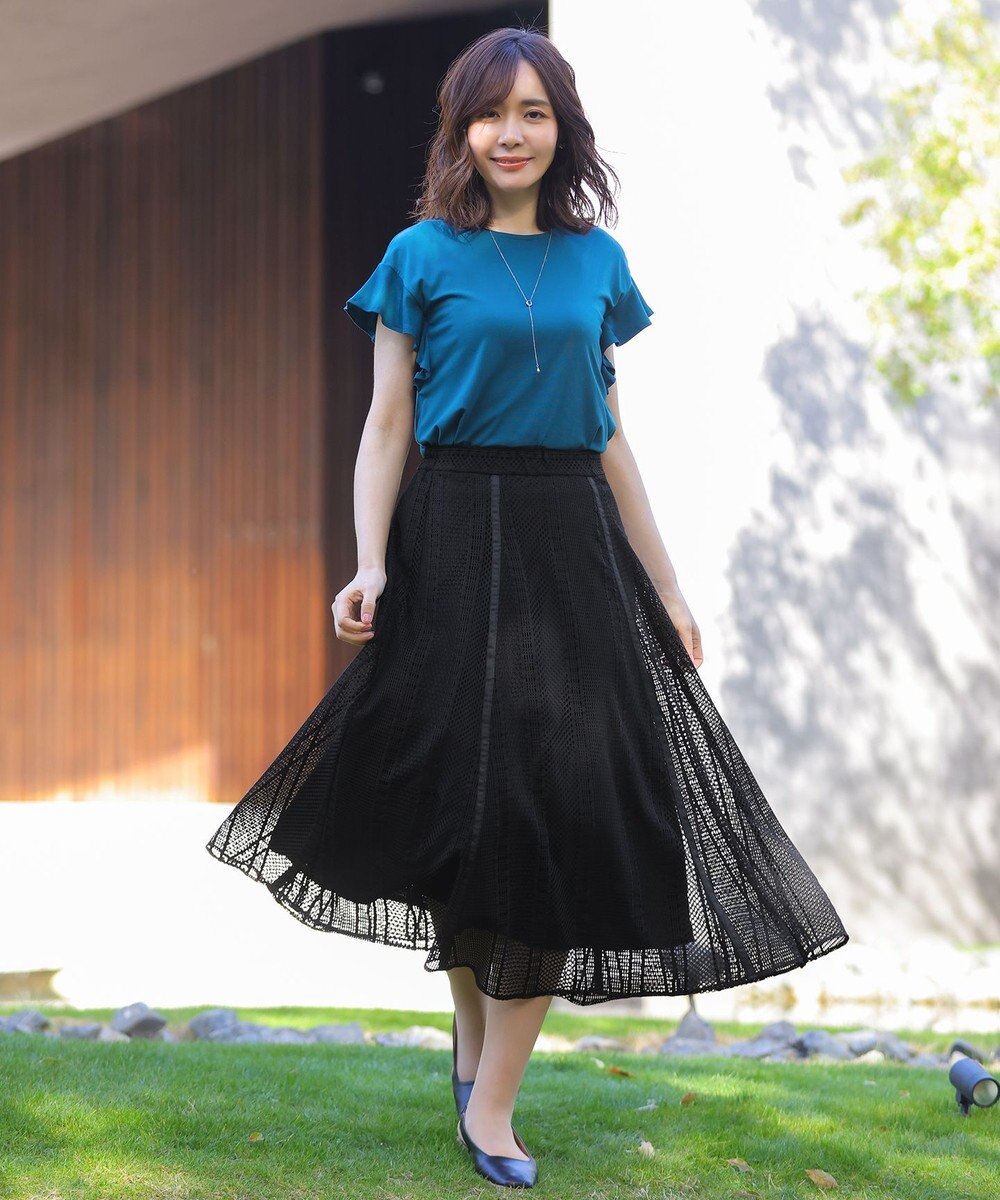 Tiaclasse ラインレーススカート 