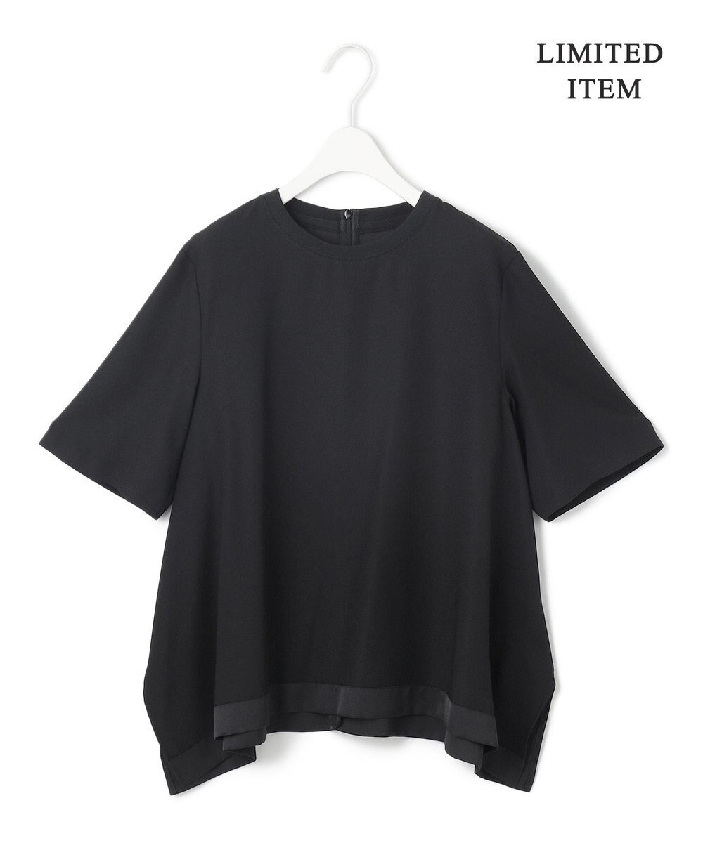 ICB L 【WEB限定・UVケア・速乾・洗える】 FluidBackSatin  Tブラウス 