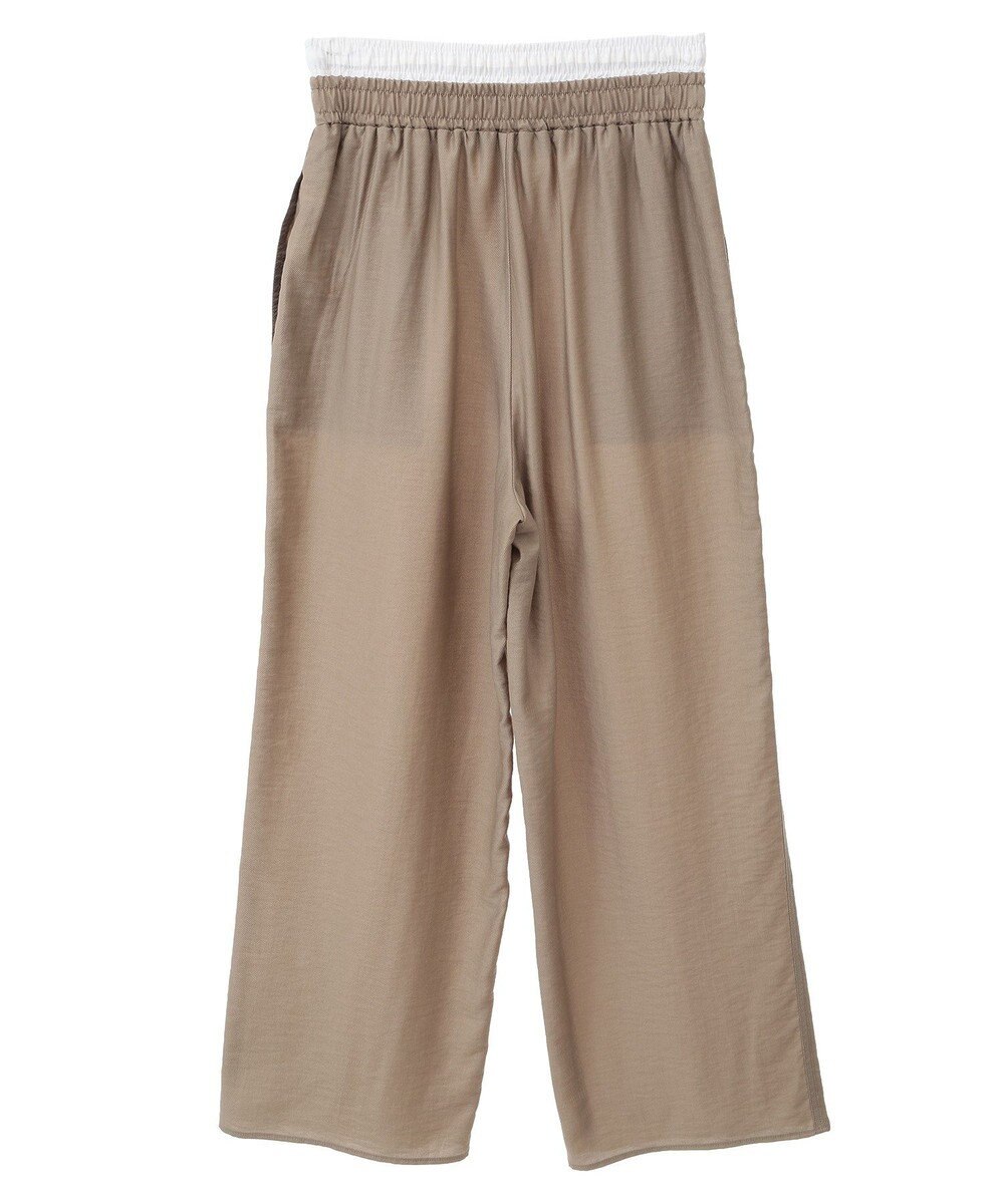 Green Parks 接触冷感ウエストレイヤードツイルパンツ 