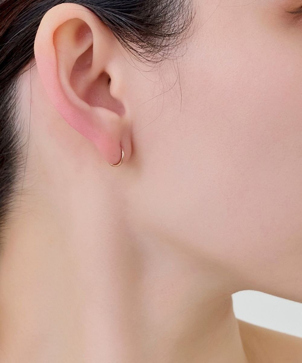 Phoebe 〈シリーズ累計販売10000点突破！〉〈金属アレルギー対応〉ミニフープピアス/サージカルステンレス　ローズゴールド 