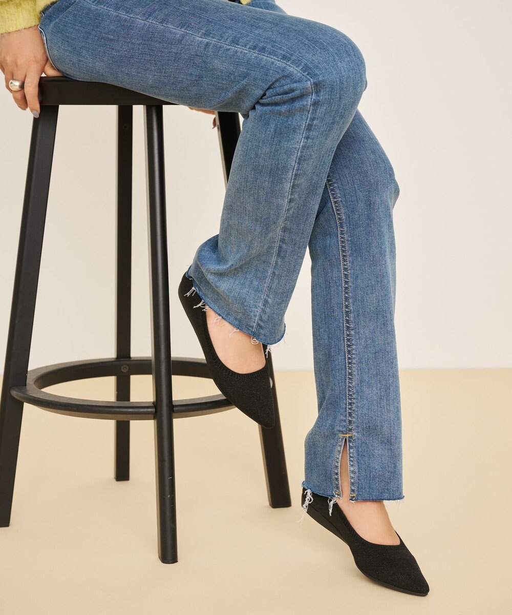 steppi 【洗える/撥水】グリッター ポインテッド パンプス 