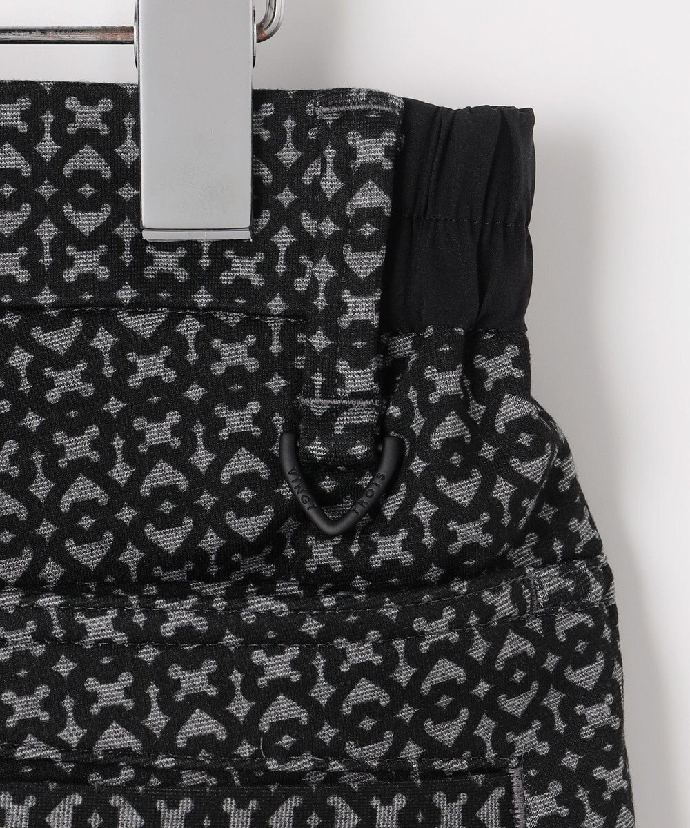 23区GOLF 【MEN】裏起毛ジャージーパンツ ストレッチ モノグラム 上品スタイル 