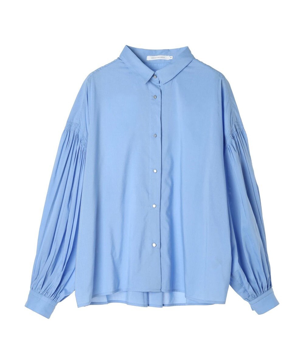 AMERICAN HOLIC ＵＶカット／接触冷感ギャザースリーブブラウス　 