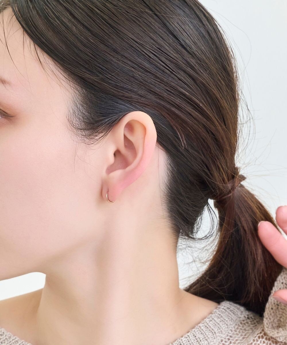 Phoebe 〈シリーズ累計販売10000点突破！〉〈金属アレルギー対応〉ミニフープピアス/サージカルステンレス　ローズゴールド 