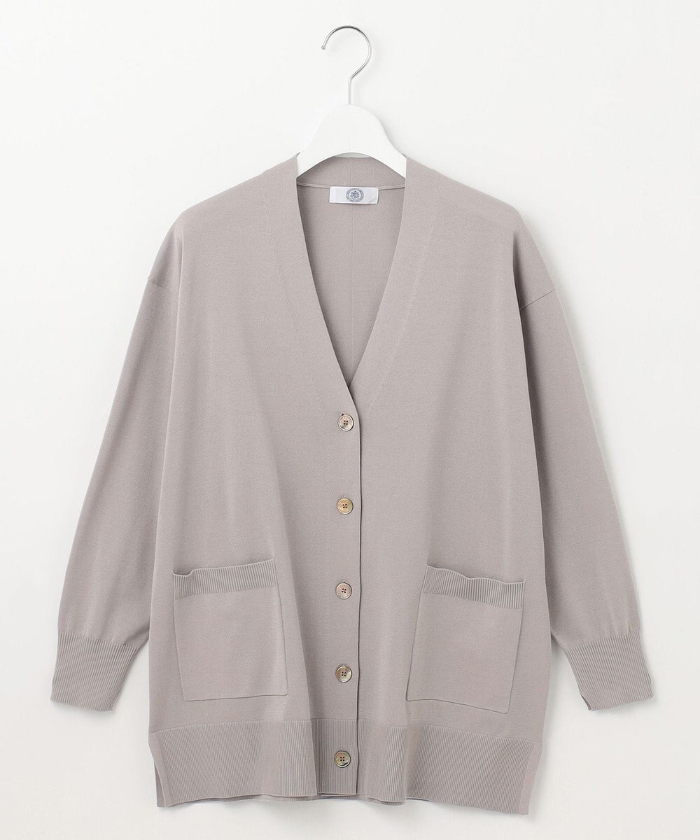 J.PRESS LADIES L 【洗える】 Co/Peライト Vネック カーディガン 