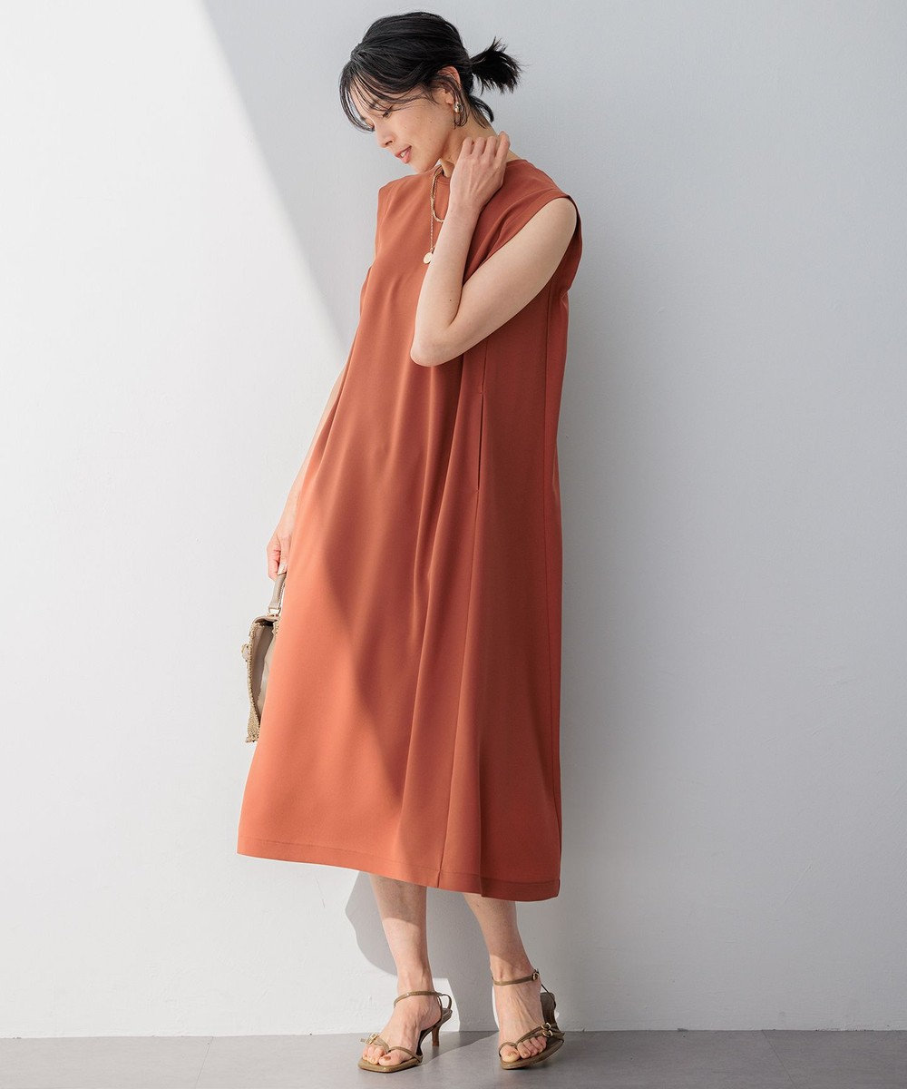 23区 L 【洗える】ストレッチジョーゼット ワンピース 