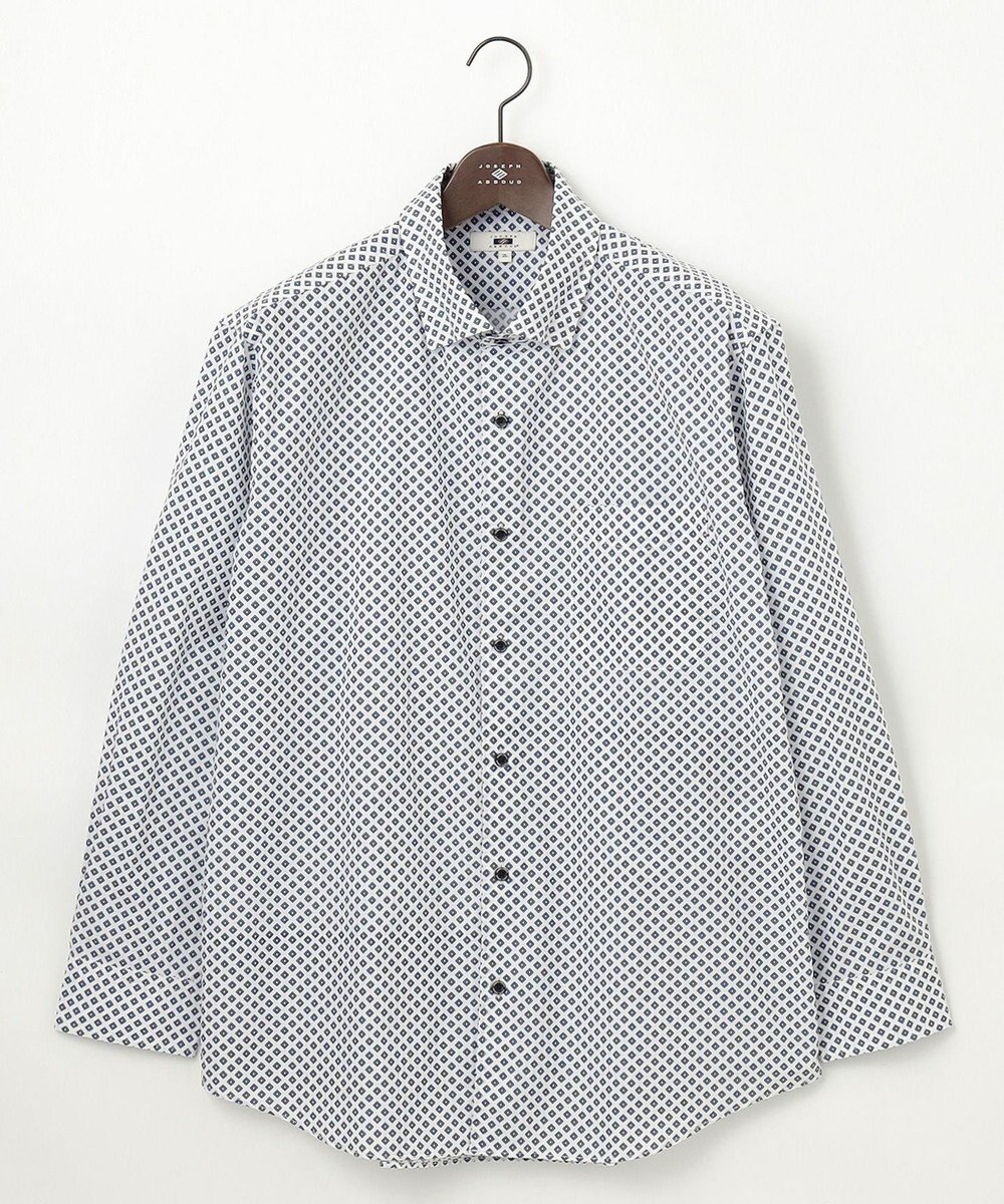 JOSEPH ABBOUD 【キングサイズ・オーガニックコットン使用】ジオメトリックパターンシャツ 