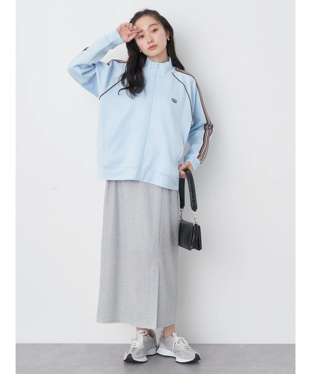 earth music&ecology スポーティー袖ラインブルゾン 