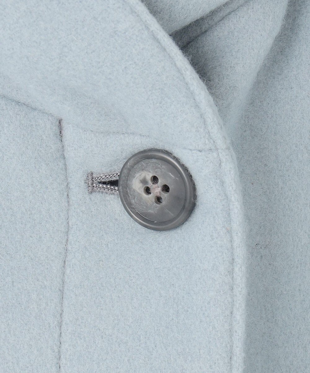 J.PRESS LADIES L ショートビーバー フーデット コート 