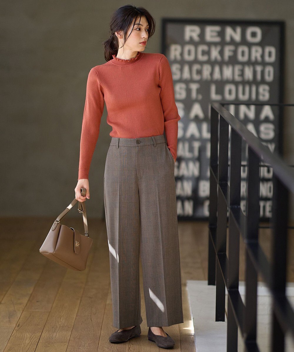 ANY 【洗濯機可】ウォームニットフリルプルオーバー 