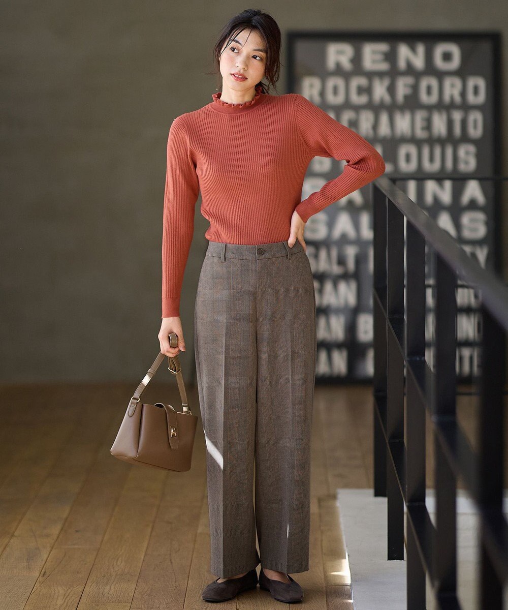 ANY 【洗濯機可】ウォームニットフリルプルオーバー 