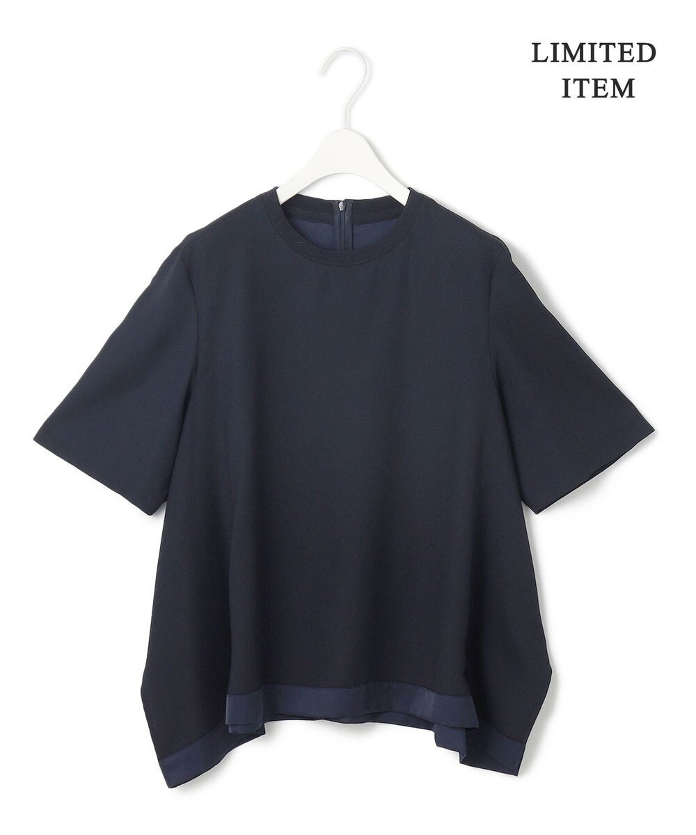 ICB L 【WEB限定・UVケア・速乾・洗える】 FluidBackSatin  Tブラウス 