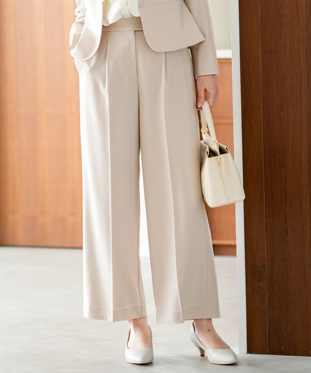 ANY SIS S 【セットアップ対応】セレモニーダブルクロス ワイドパンツ 