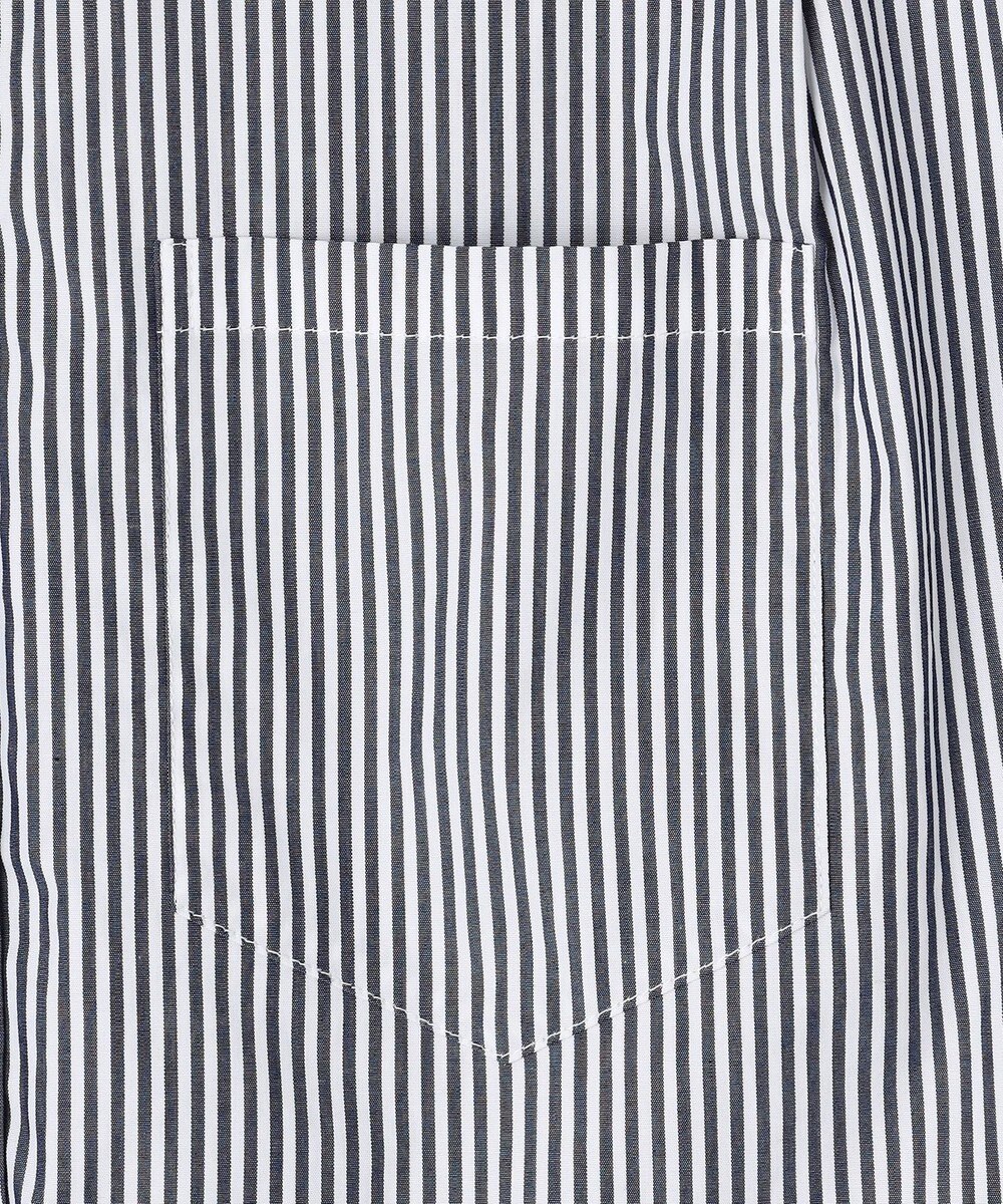 J.PRESS YORK STREET 【WOMEN】キャップスリーブ ストライプブラウス 