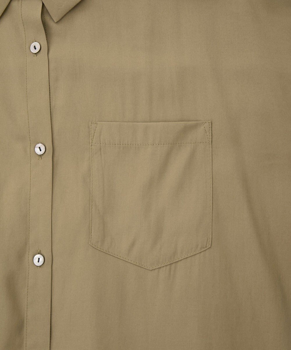 YECCA VECCA バックギャザーロングシャツ 