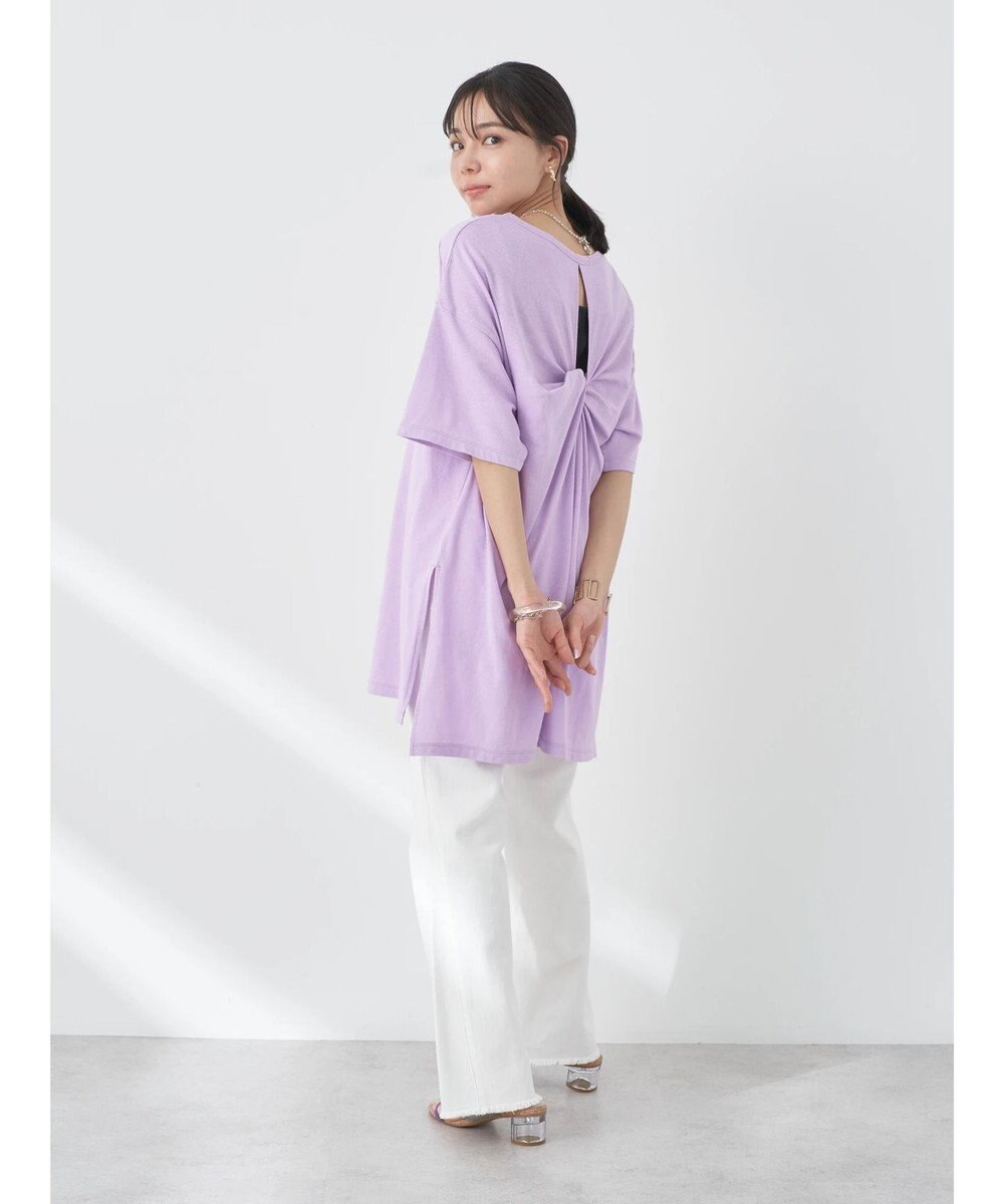 earth music&ecology バックスリットねじりチュニックＴ 