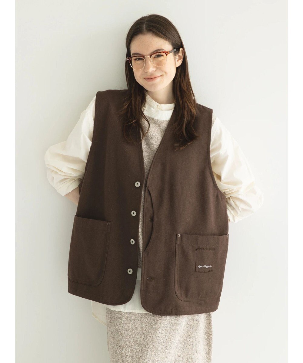 CRAFT STANDARD BOUTIQUE 【リサイクル】ヘビーツイルワークベスト 