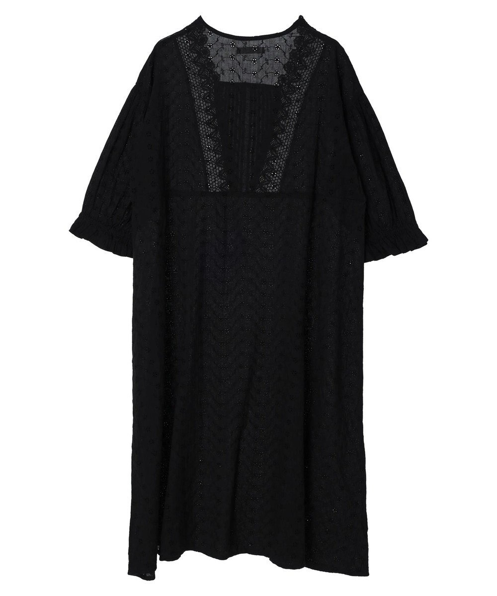 Green Parks Ｉ　胸元レース７分袖ワンピース 