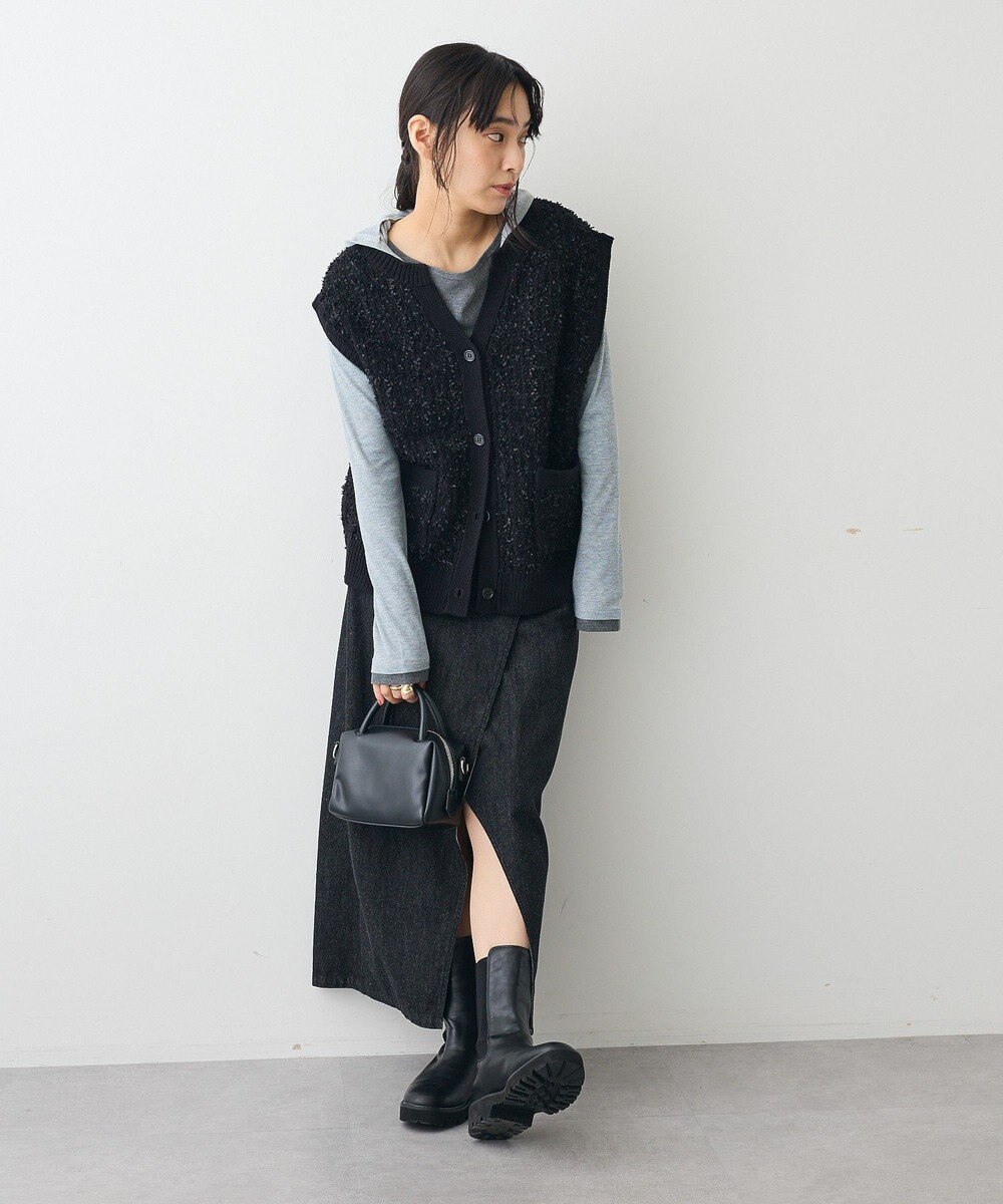 CRAFT STANDARD BOUTIQUE レイヤード風フード付きプルオーバー 