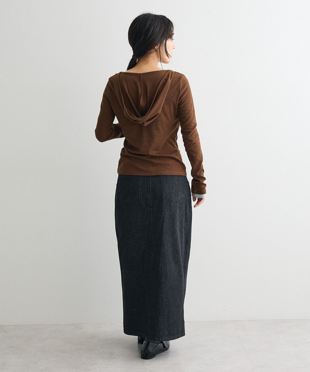 CRAFT STANDARD BOUTIQUE レイヤード風フード付きプルオーバー 