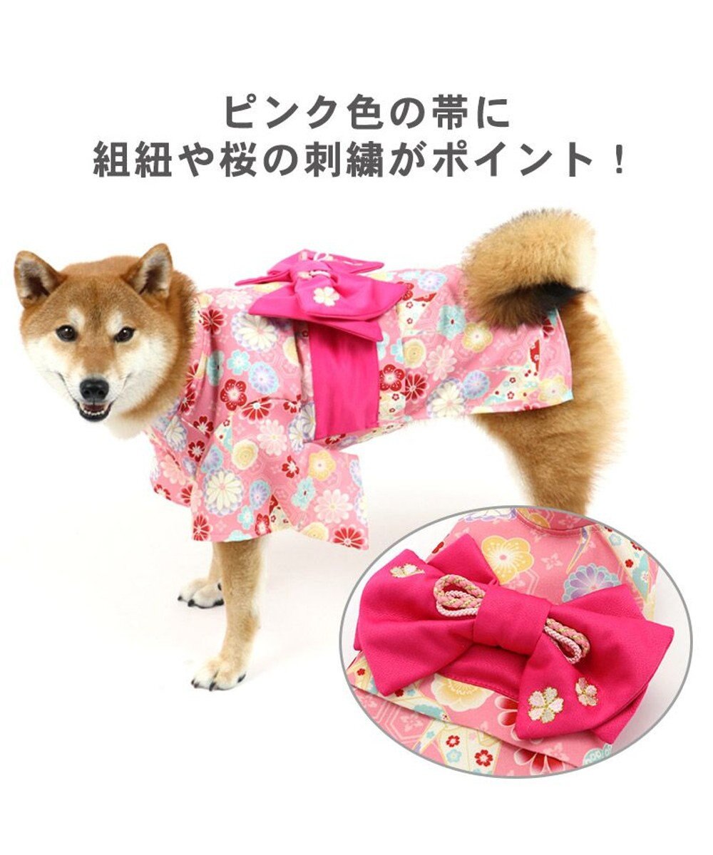 犬 服 着物 中 大型犬 折鶴 お正月 新年 年賀状 初詣 Sns インスタ映え 着ぐるみ コスチューム コスプレ ドッグウエア ドッグウェア いぬ イヌ おしゃれ かわいい ピンク 淡 ｍ