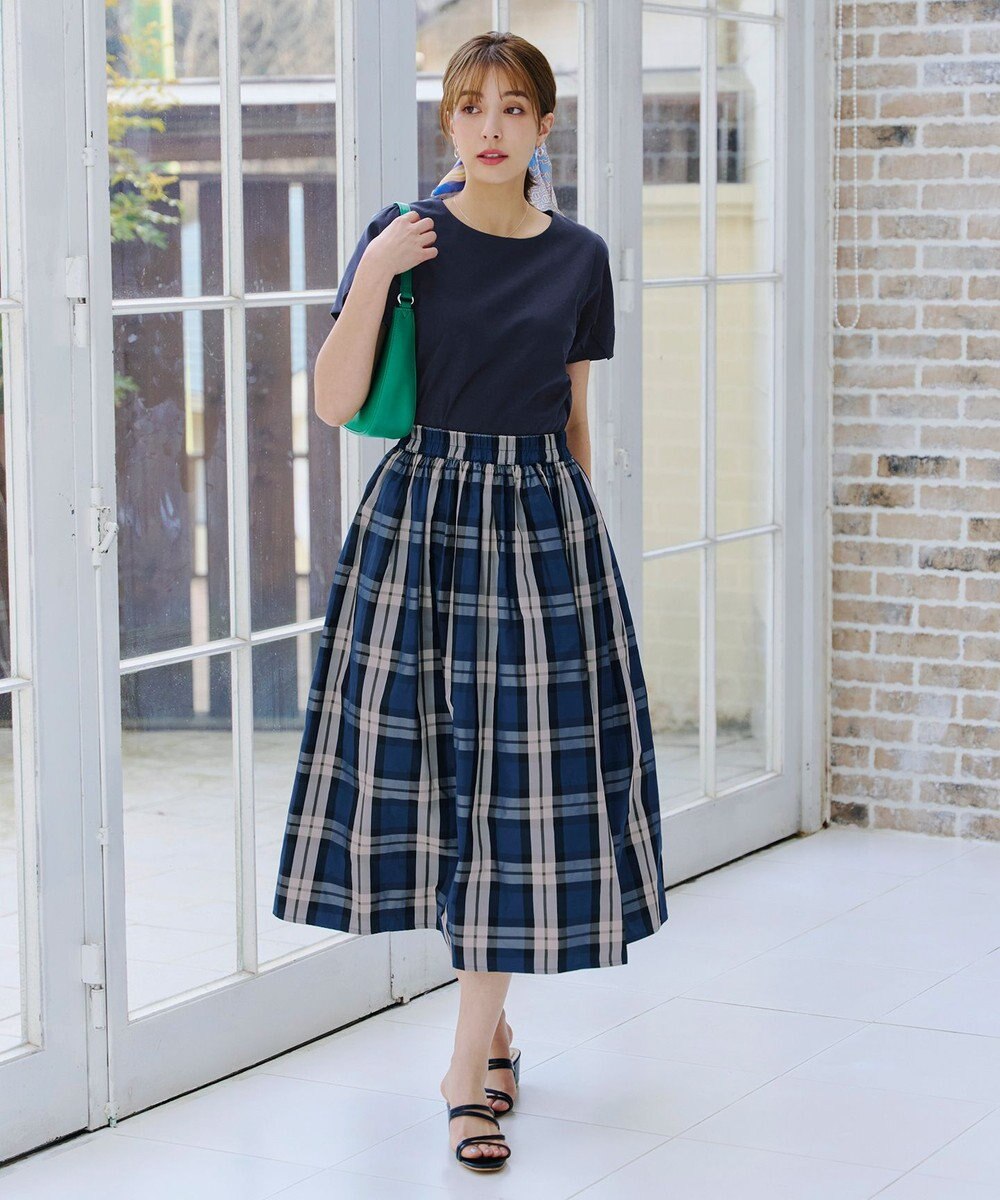 Tiaclasse 【UVケア・接触冷感】“あまラク” タックパフスリーブカットソートップス 