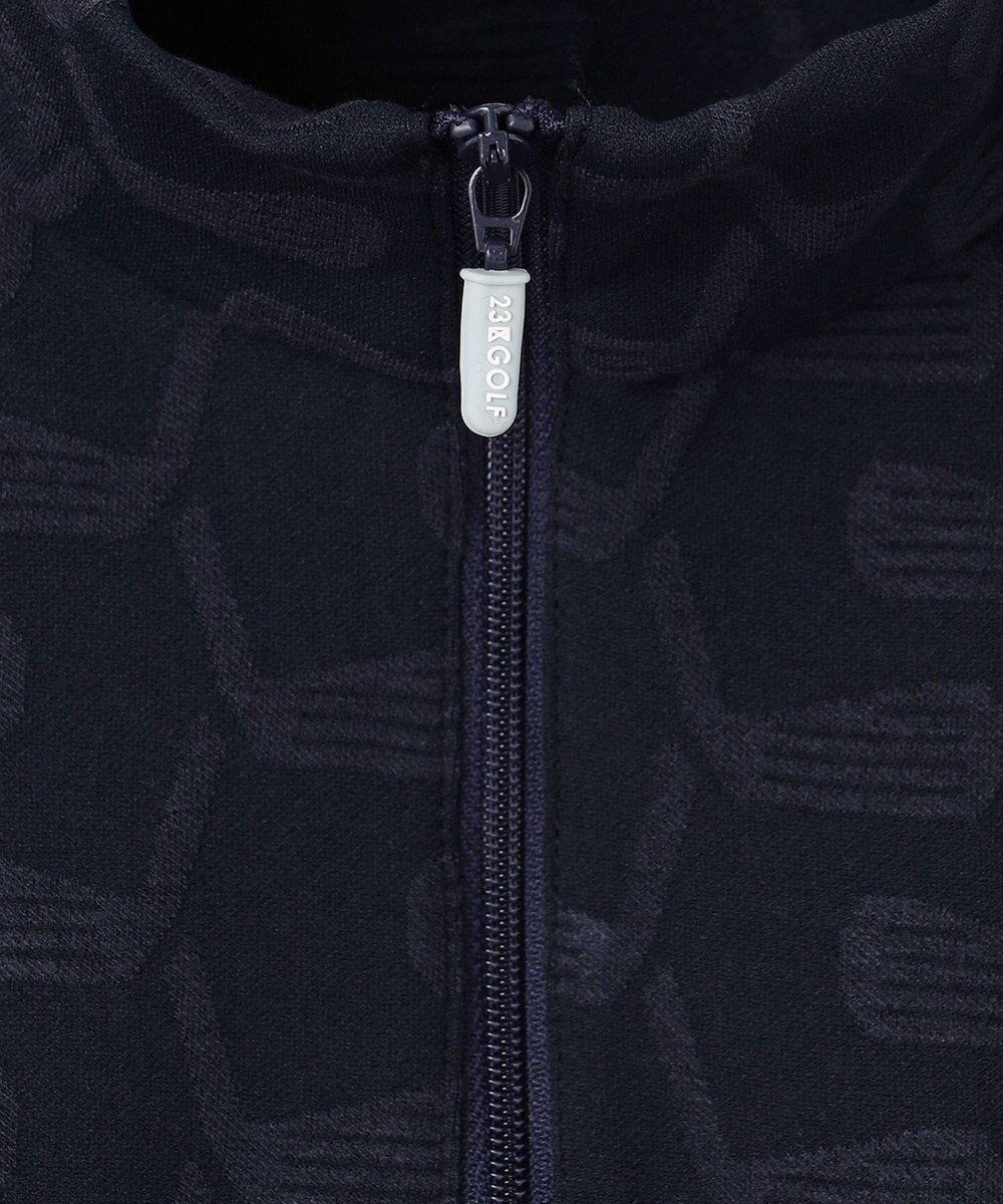 23区GOLF 【MEN】【吸湿発熱】クラブ柄 ハーフジップ 