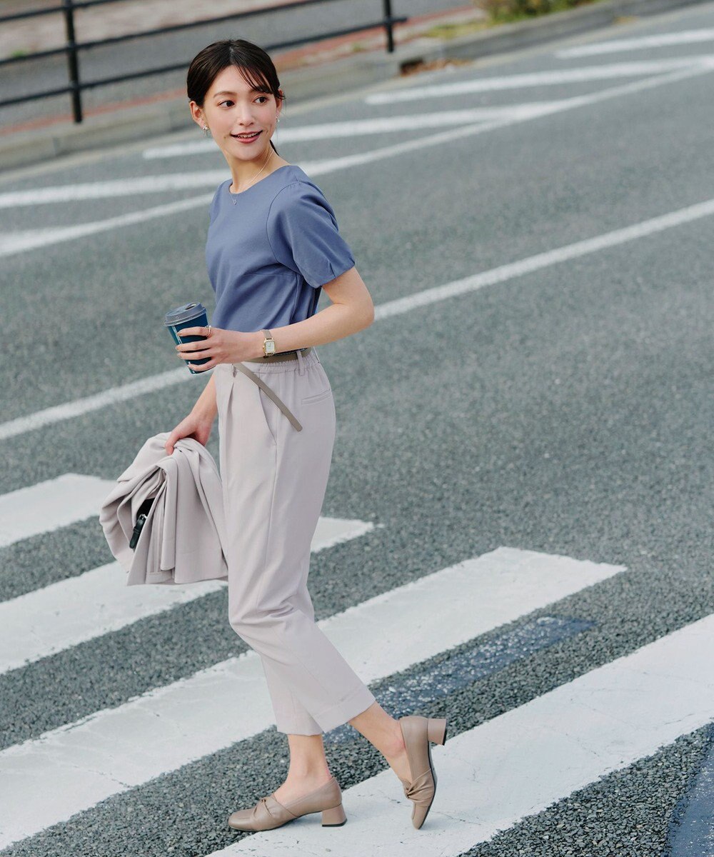 Tiaclasse 【UVケア・接触冷感】“あまラク” タックパフスリーブカットソートップス 