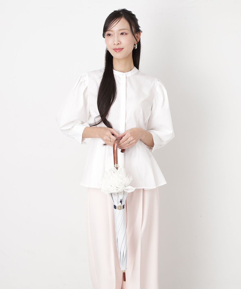 MOONBAT 【遮光/晴雨兼用日傘】POLO RALPH LAUREN(ポロ ラルフローレン) エンブフリル 長傘 遮熱 UV 