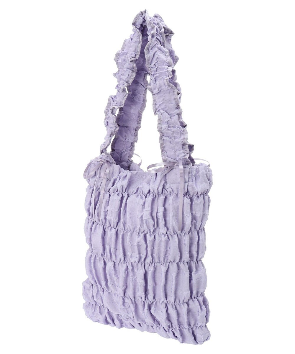 Green Parks ・ＱＵＯＮギャザーキルティングリボントートバッグ 