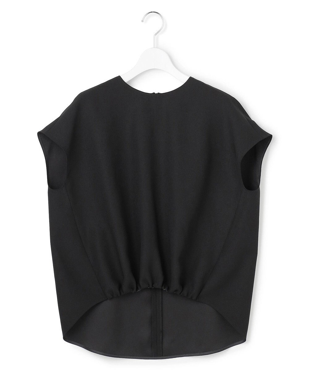 ICB 【先行予約】 FluidBackSatin フレンチスリーブブラウス 