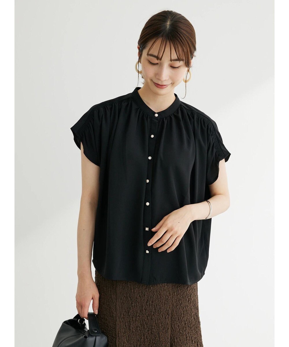 Green Parks ・ＥＬＥＮＣＡＲＥ　ＤＵＥ　イロイロ釦ドルマンブラウス 