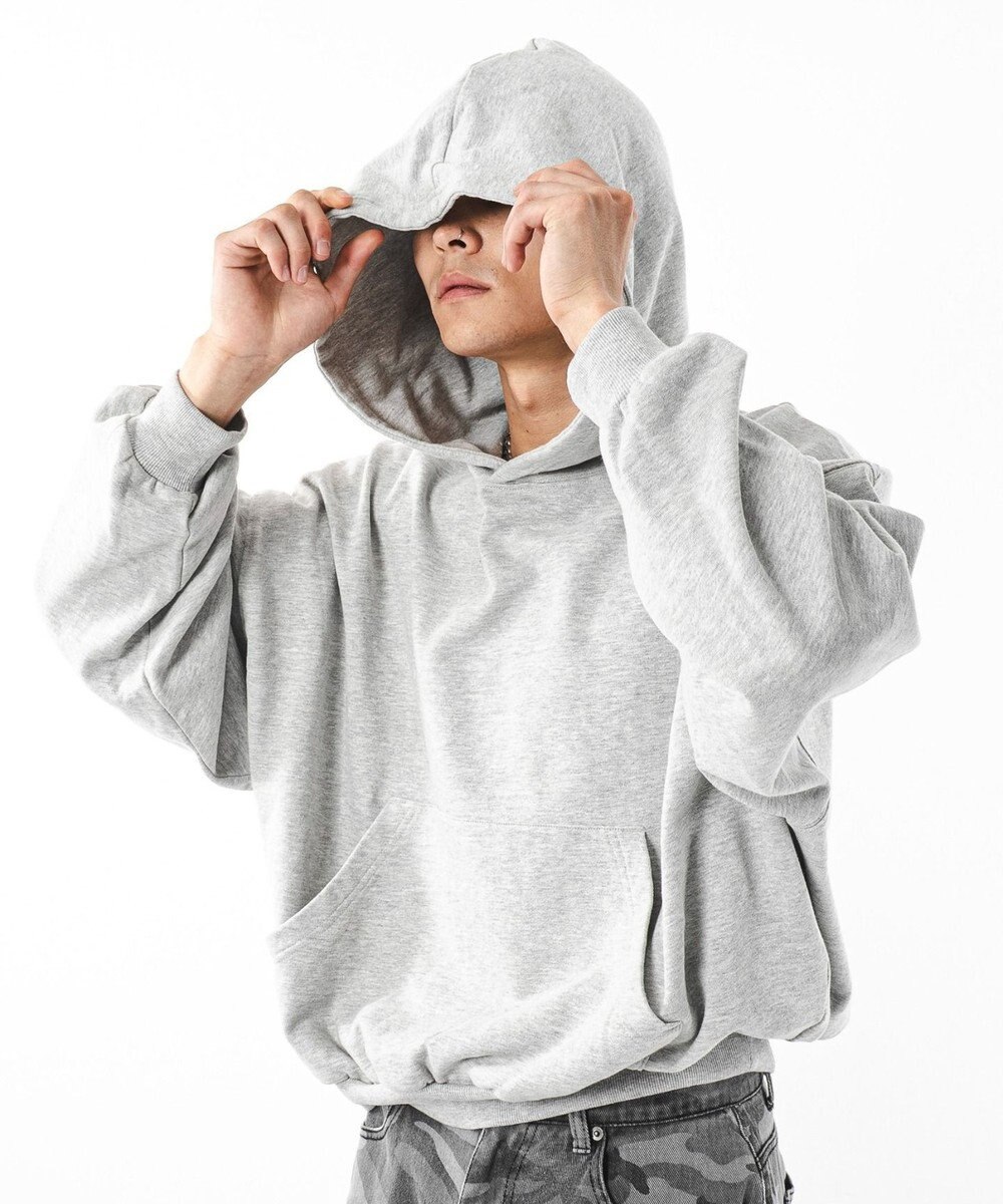 WEGO 【ユニセックス着用ITEM】バルーンクロップドプルパーカー 