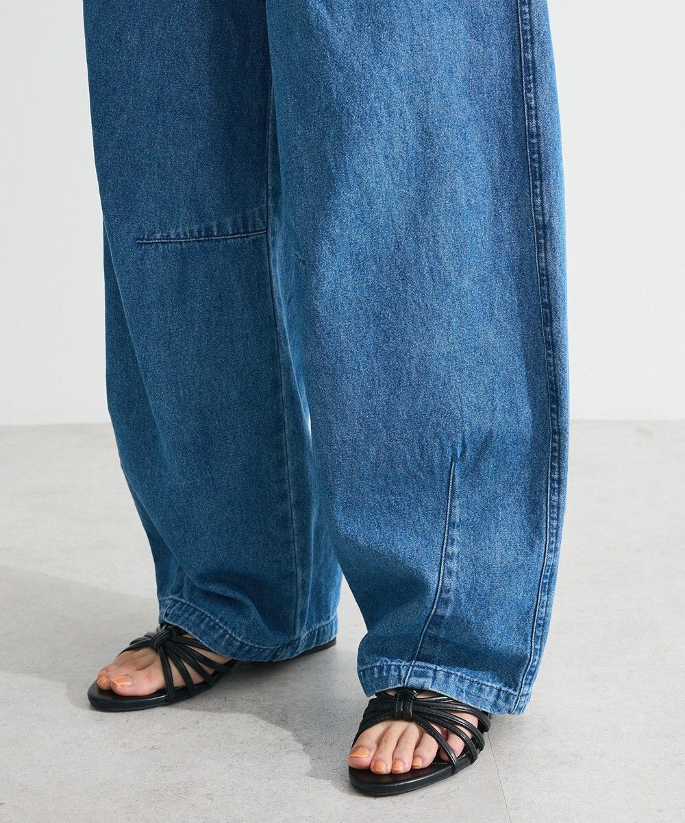 Green Parks ・ＤＯＵＢＬＥ　ＦＬＡＧＳリボン刺繍ポケットデニ 