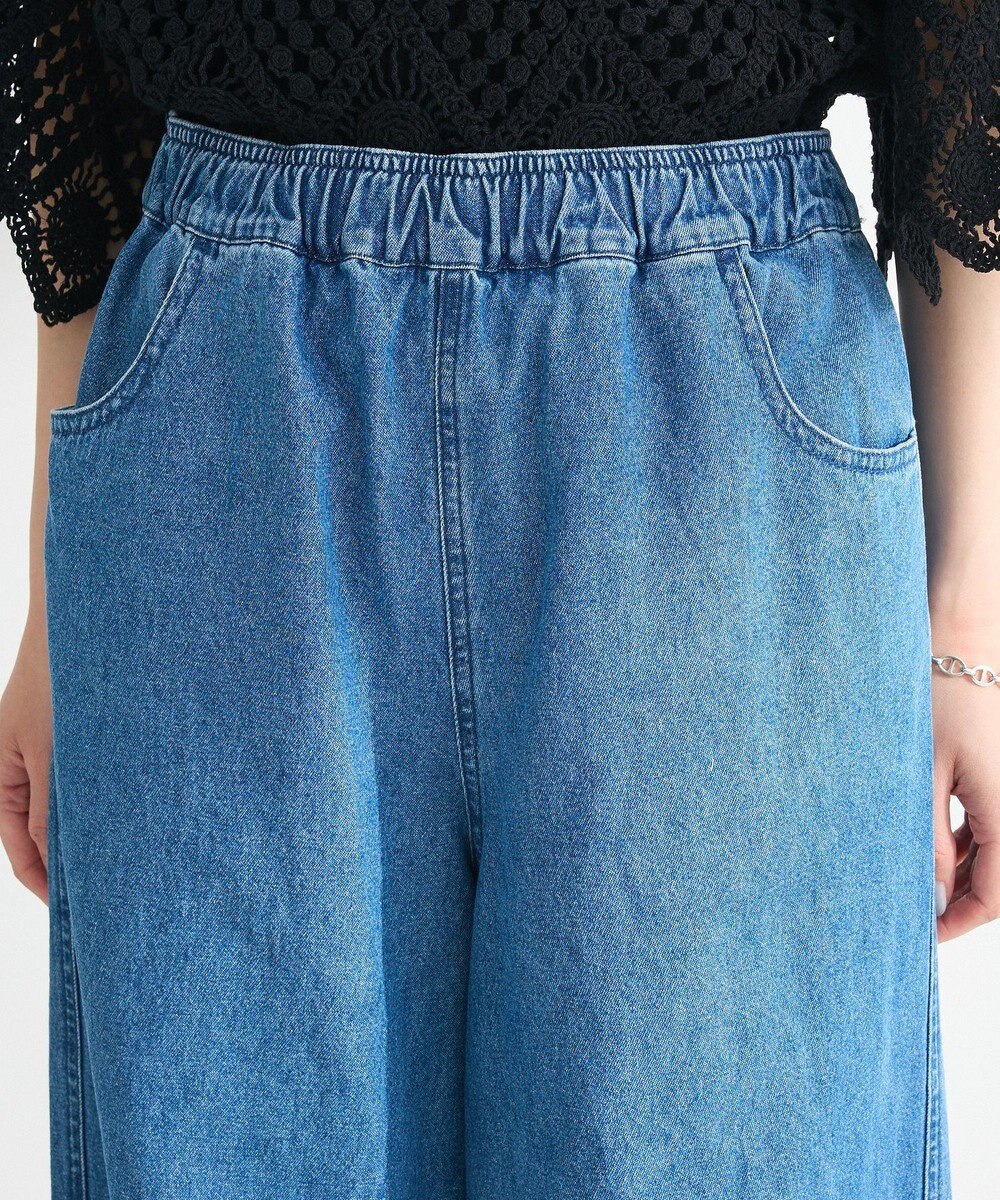 Green Parks ・ＤＯＵＢＬＥ　ＦＬＡＧＳリボン刺繍ポケットデニ 