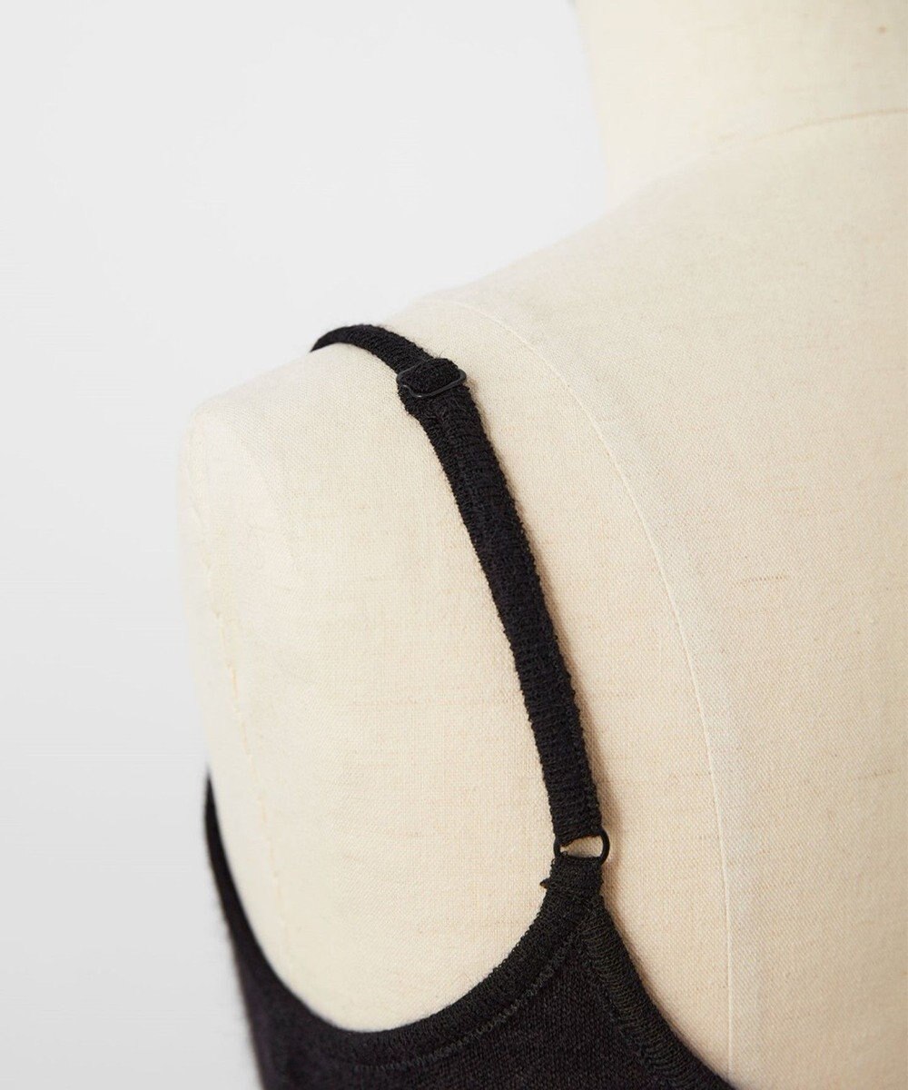 TOQUE 〈大草直子さんアドバイザー〉ロイヤルベビーアルパカ針抜きスムスインナーロングキャミソール 