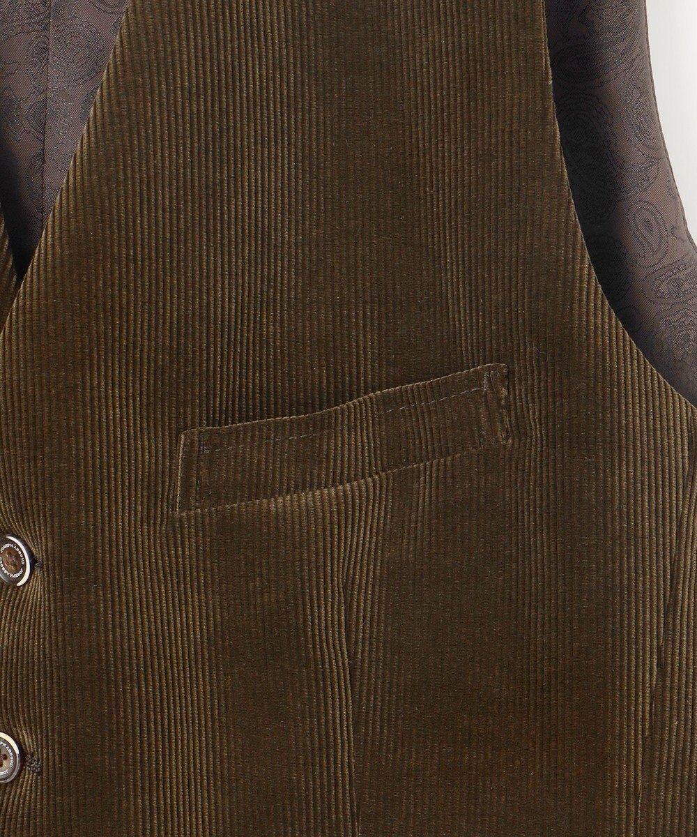 JOSEPH ABBOUD 【遠州産素材/オーガニックコットン】ソフトコーデュロイ ベスト 