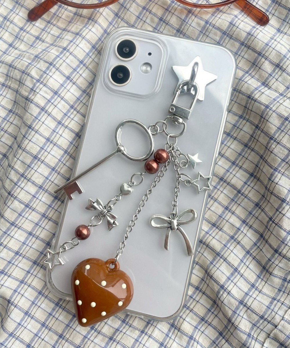 WEGO ドットハートキーホルダー 