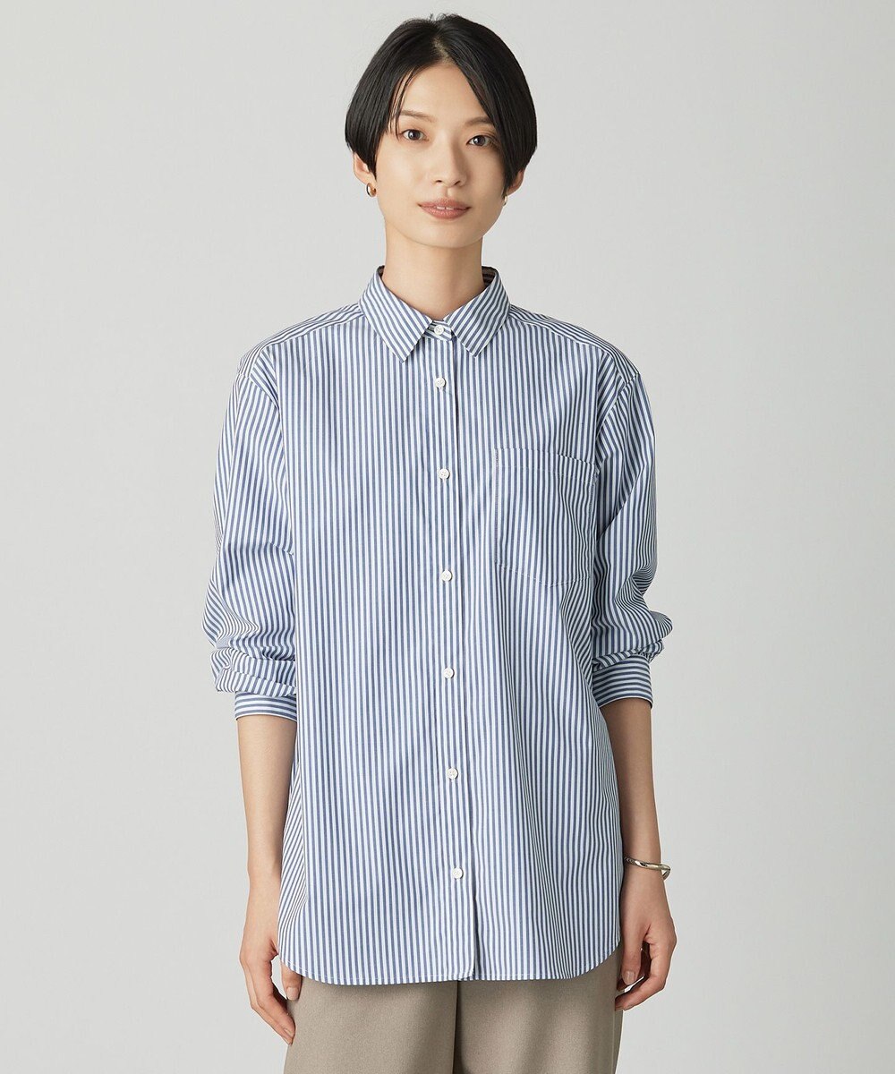 J.PRESS LADIES S エステネージュストライプ シャツ ブラウス 