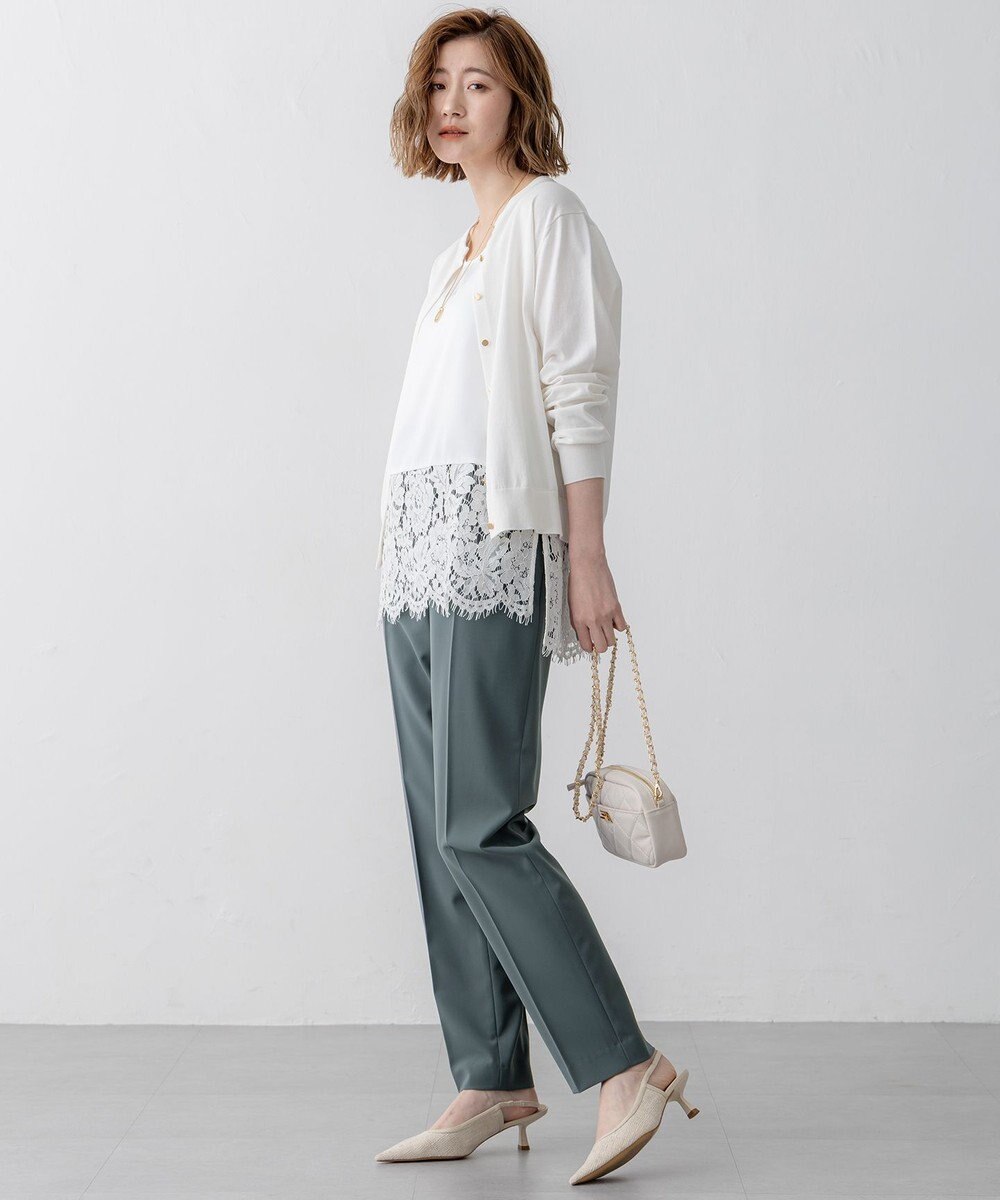 23区 【Oggi6月号掲載/洗える】プレミアムビオコットン カーディガン 